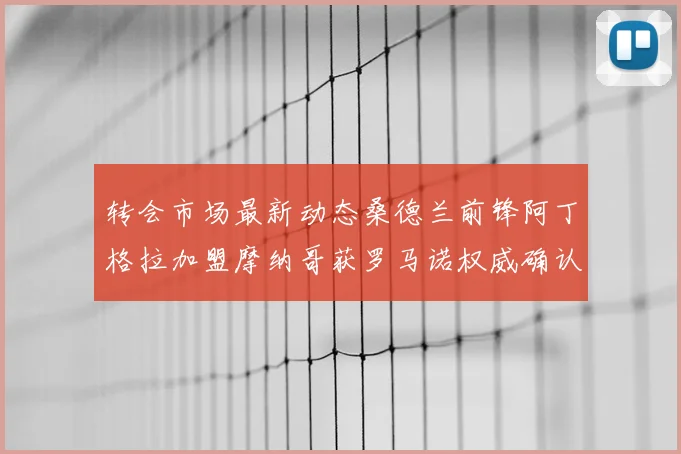 转会市场最新动态桑德兰前锋阿丁格拉加盟摩纳哥获罗马诺权威确认